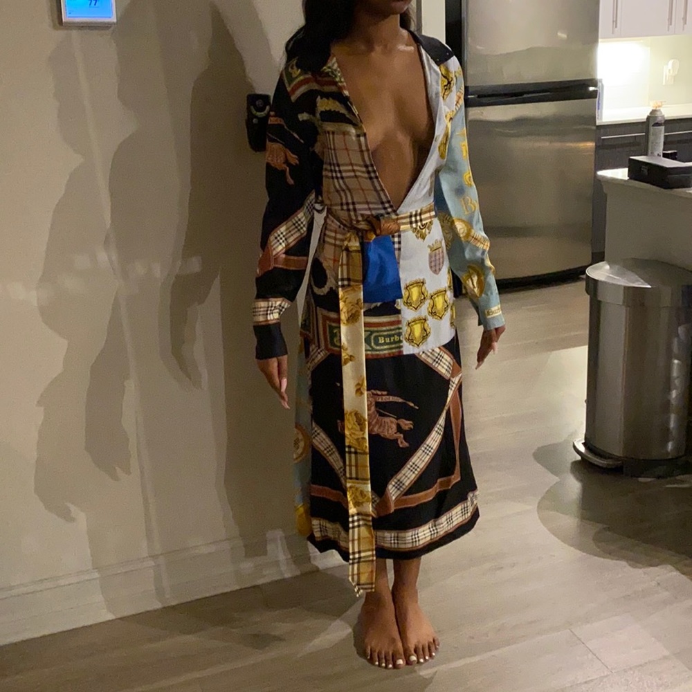 Brand new Multicolor Burberry dress
